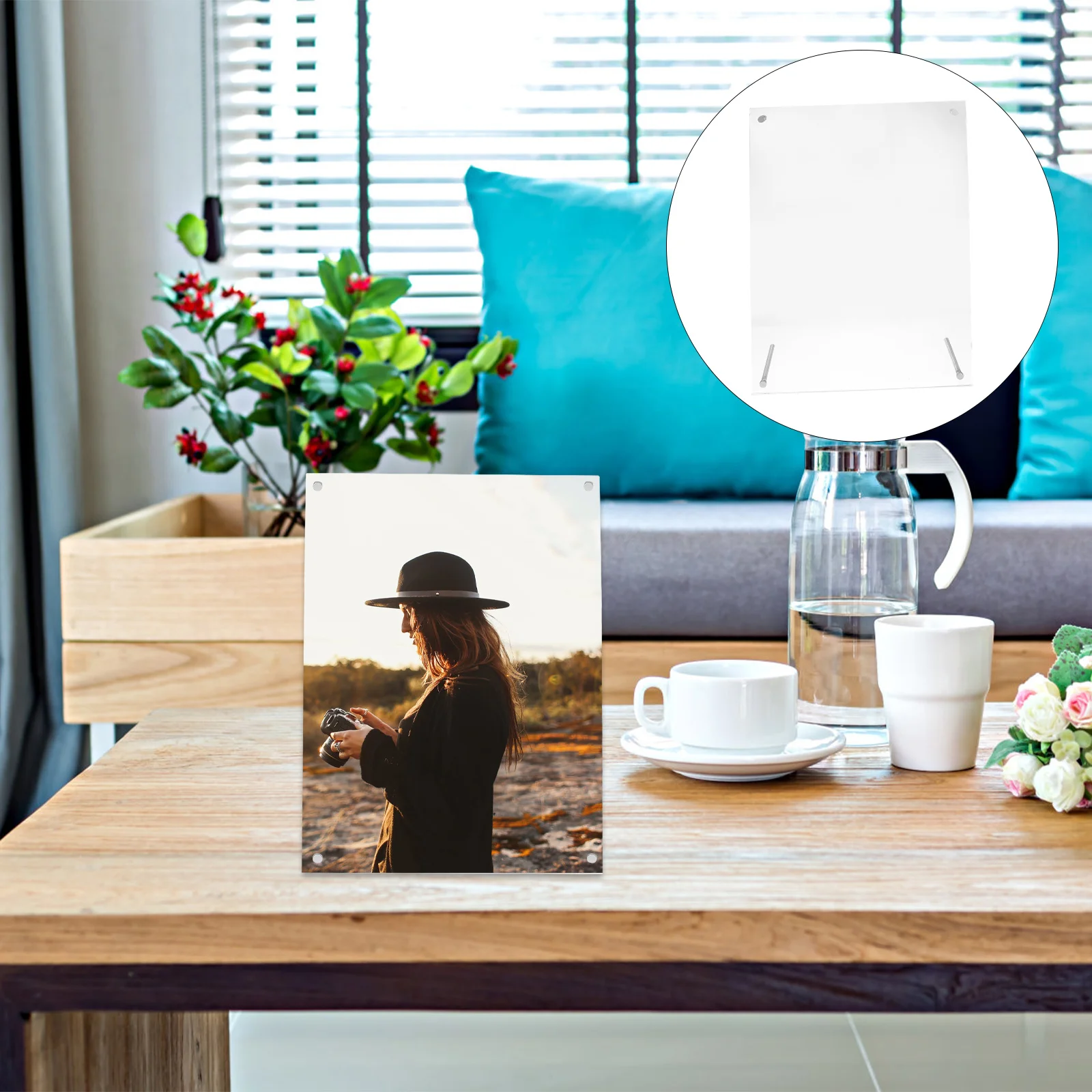 

1Pcs Certificate Display Frame Acrylic Photo Frame for Diploma Medal Business License Simple Style Desktop Picture Holder