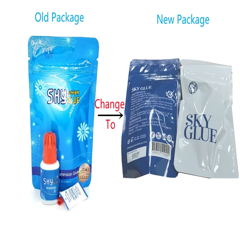 Pegamento Original Sky 1s de secado rápido, pegamento fuerte para extensiones de pestañas postizas, bajo olor, sin irritación, herramientas de maquillaje, 5g