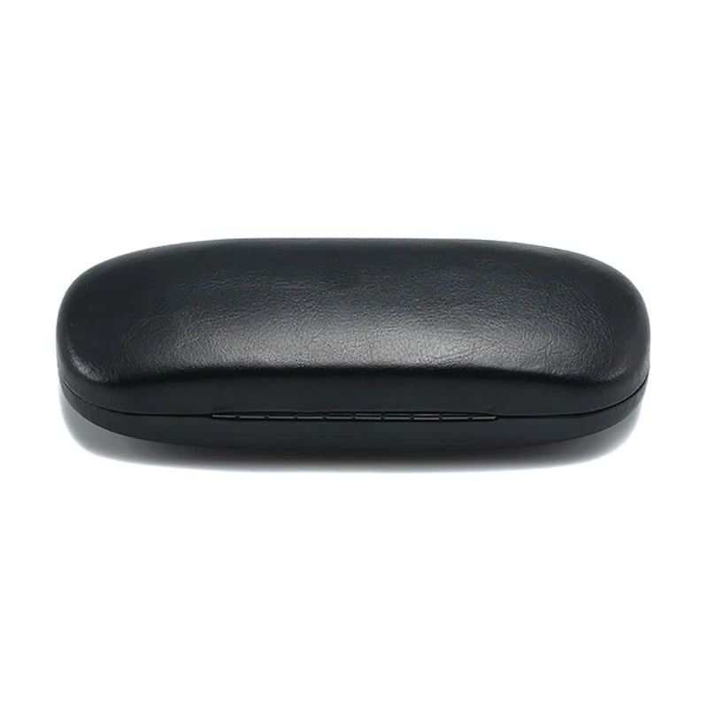 Hartes Lesebrillenetui für Herren und Damen, festes Brillenetui aus PU-Leder, schwarzes Business-Brillenetui – Detail 2