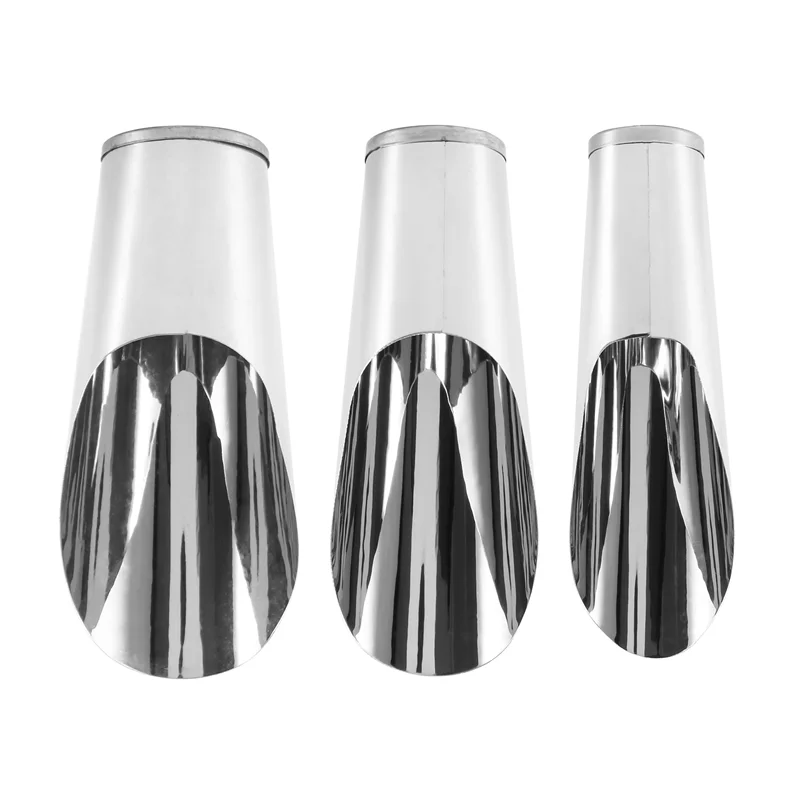 ELEG-Bonsai Soil Scoop Metal 3 Pcs Set ,Stainless Steel Garden Hand Soil Scooper, Professional Bonsai Tool Kit