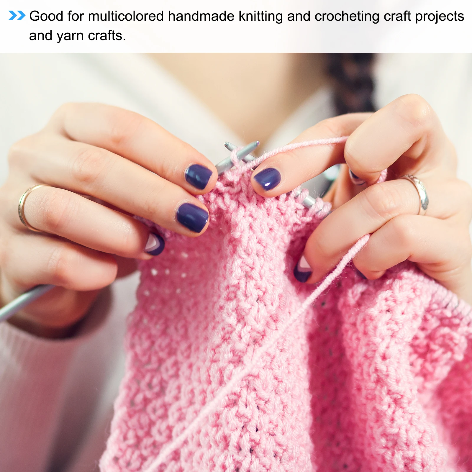 5pcs Cotton Blend Yarn Soft Crochet Craft Yarns for Knitting and Crocheting Craft Projects 50g/1.76oz