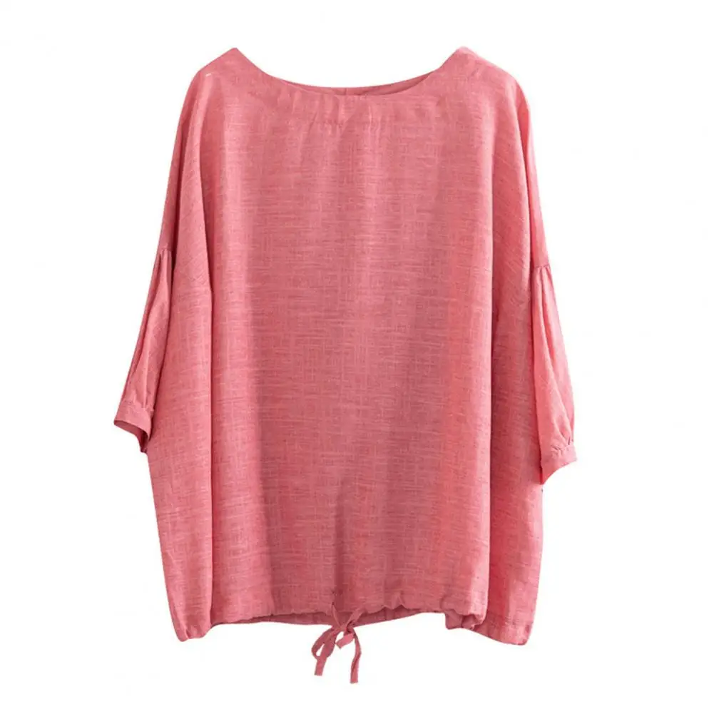 Comfortable Blouse Comfortable Women Blouse Stylish Women's Summer T-shirt Collection Round Neck 3/4 for Comfort for Everyday