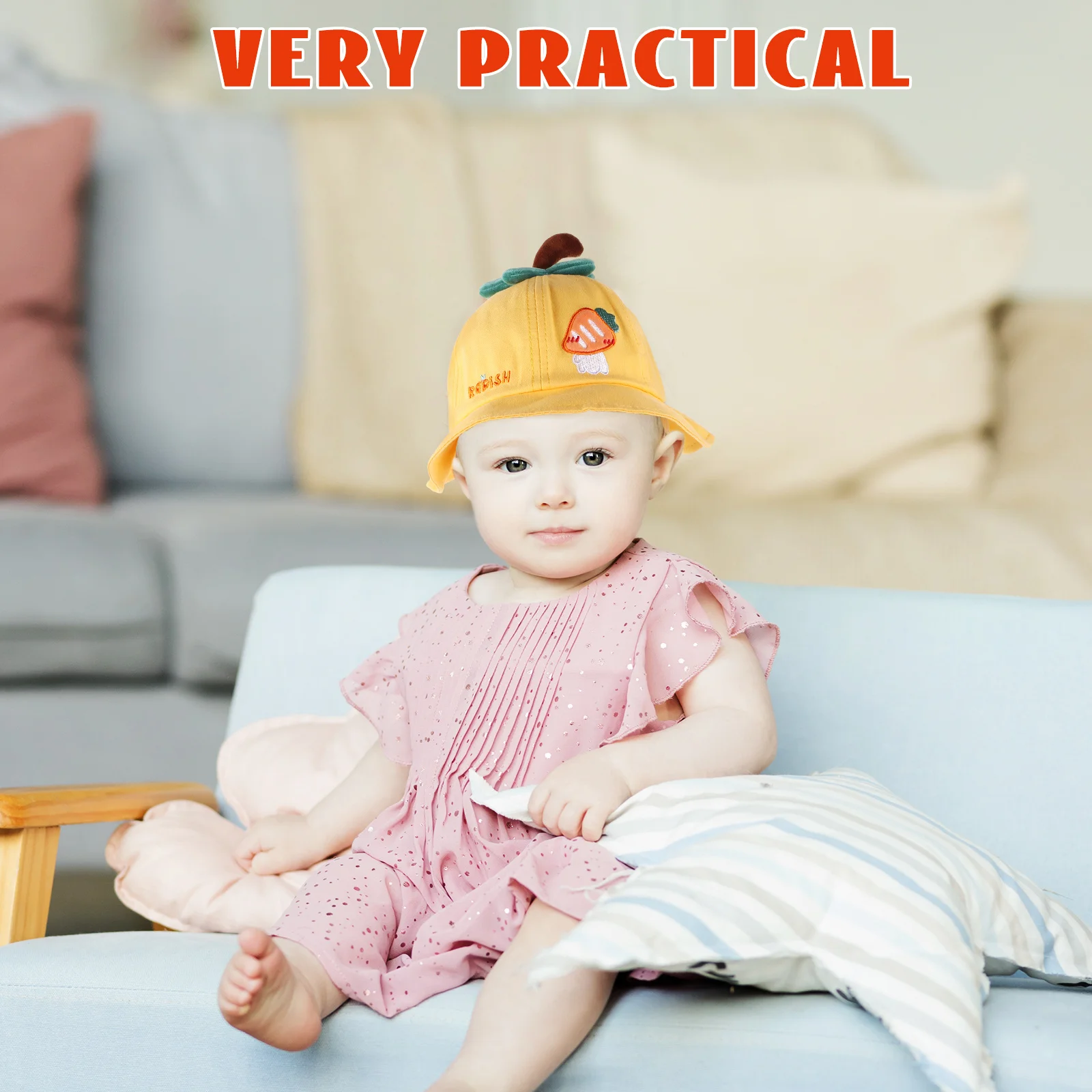 

Toddler Girl Sun Hat Strap Summer Cute Cartoon Baby Girls Newborn Beach Bucket Fisherman Sun Protection Hat Baby Hats Girl