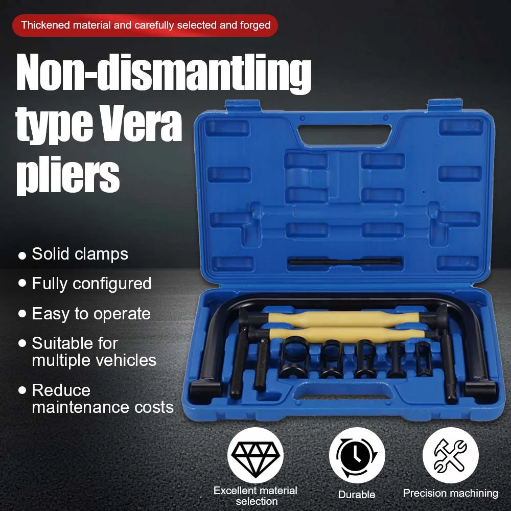 

Automobile Engine Valve Spring Compression And Removal Tool Set Multi-Specification Adapter Extension Screw Grinding Tool ﻿