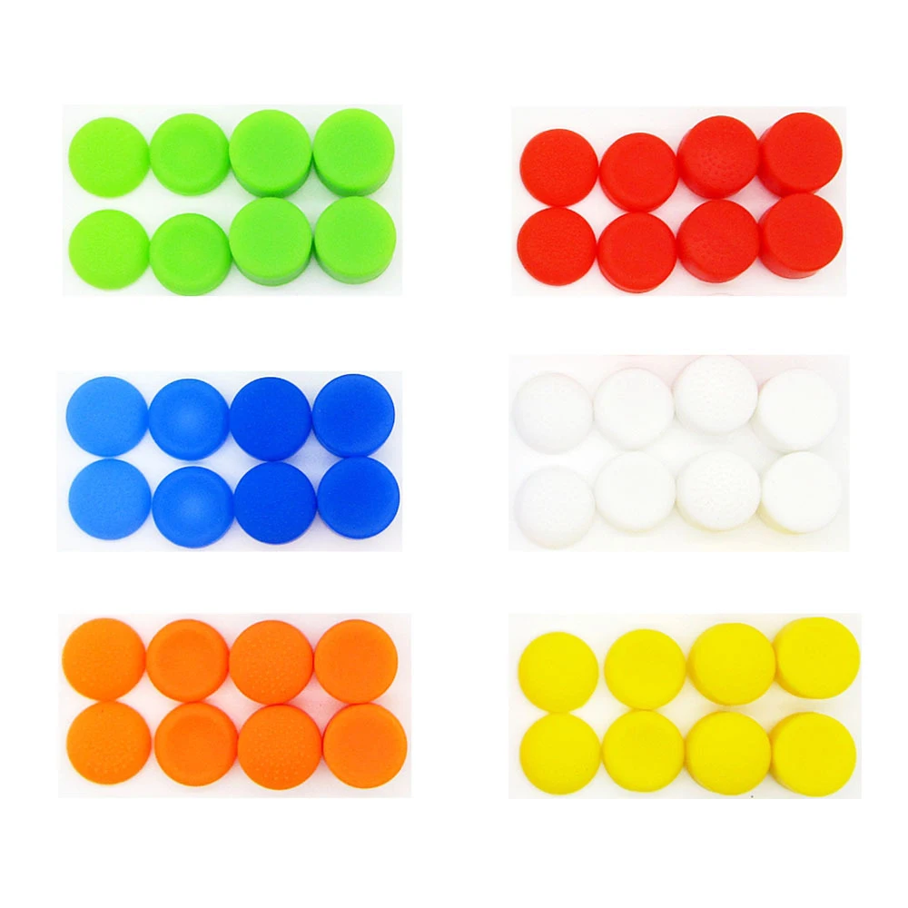 8pcs Silicone 3D Analog Thumb Stick Grip Cap Joystick Cover for PS5/PS4/PS3/PS2/Xbox 360/Xbox One Game Accessories