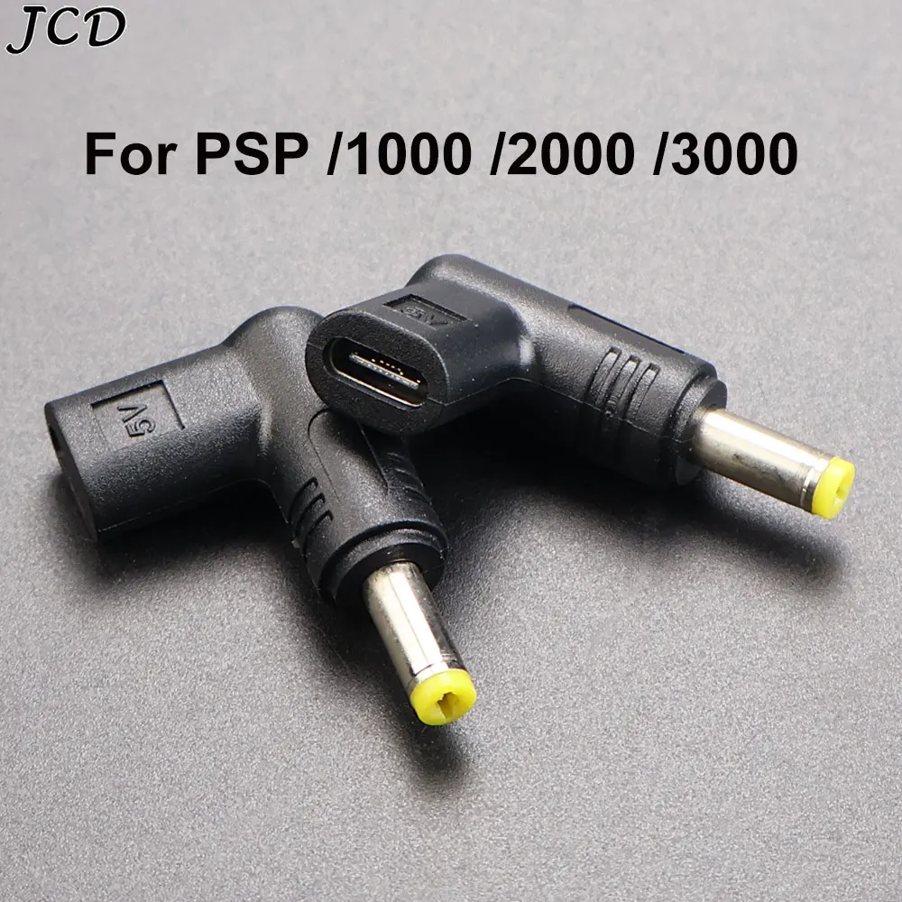 1-5 pièces pour PSP1000/2000/3000 jeu 5V type-c à prise cc chargeur d'alimentation convertisseur prise cc vers USB C femelle adaptateur de charge