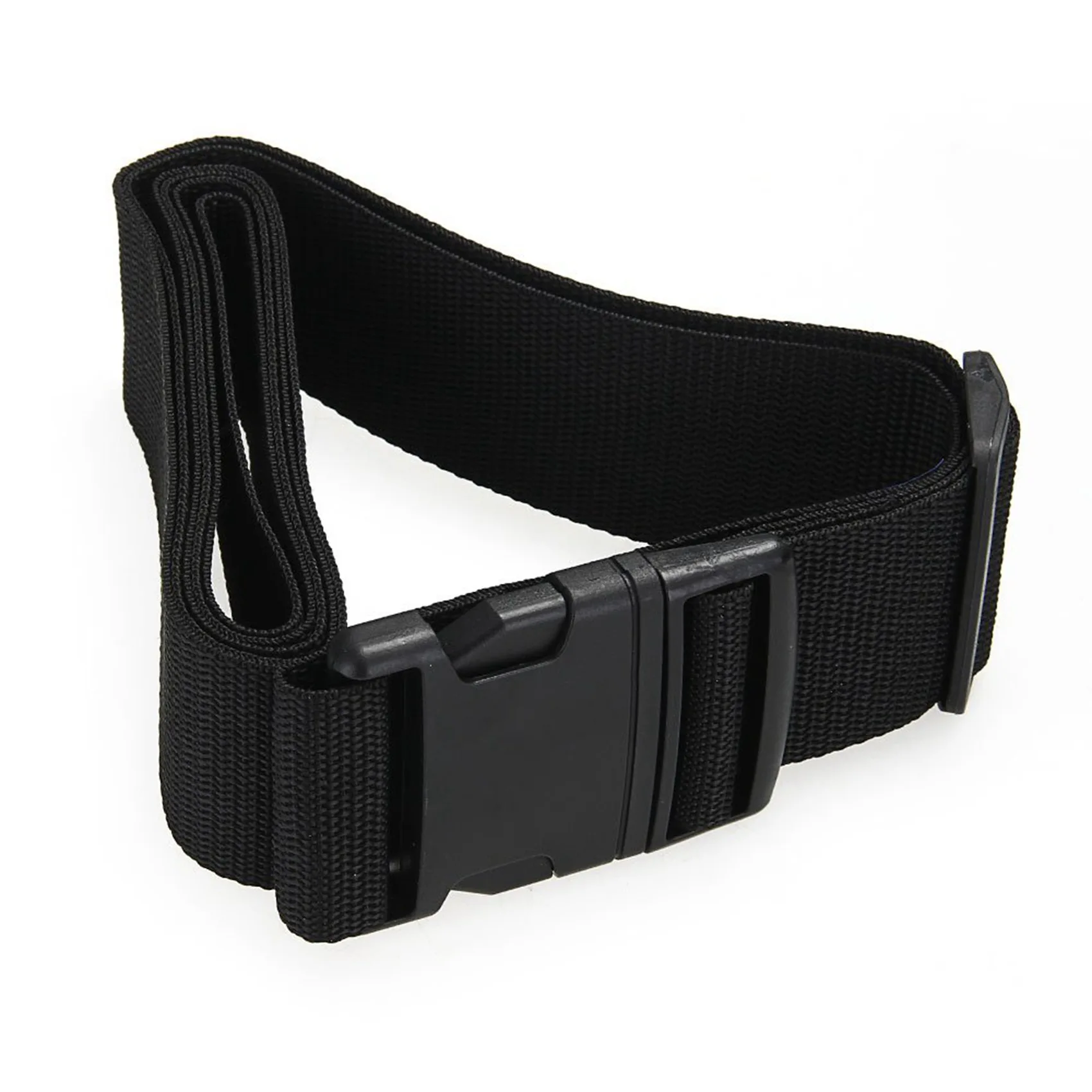 

2X Luggage Belt Strap Belt Cord Rope Black For Suitcase Travel Bag 2M