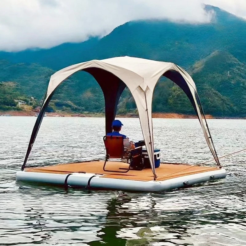 Water tent camping equipment inflatable floating platform floating pad floating row sea leisure magic carpet water fishing