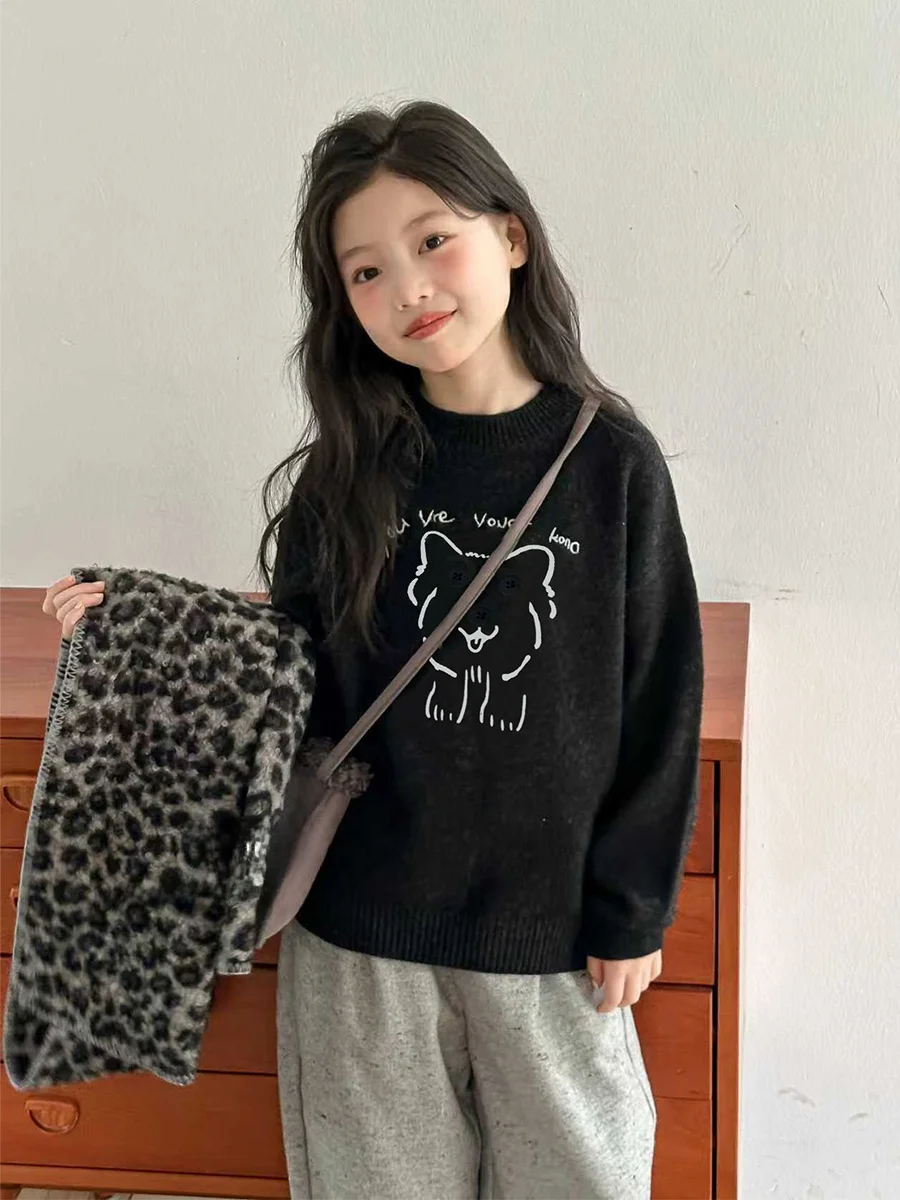korean-sle-round-ne-woolen-sweater-for-girls-dog-pattern-base-layer-irt-children-knittedwear-soft-comfortable-loose-fit