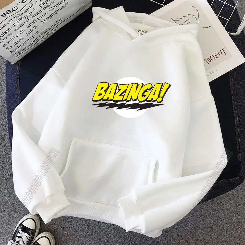 Spring The Big Bang Theory Bazinga Pullover Fashion Hoody Streetwear Womens Tops Sweatshirt Cool Hoodie Clothing Female