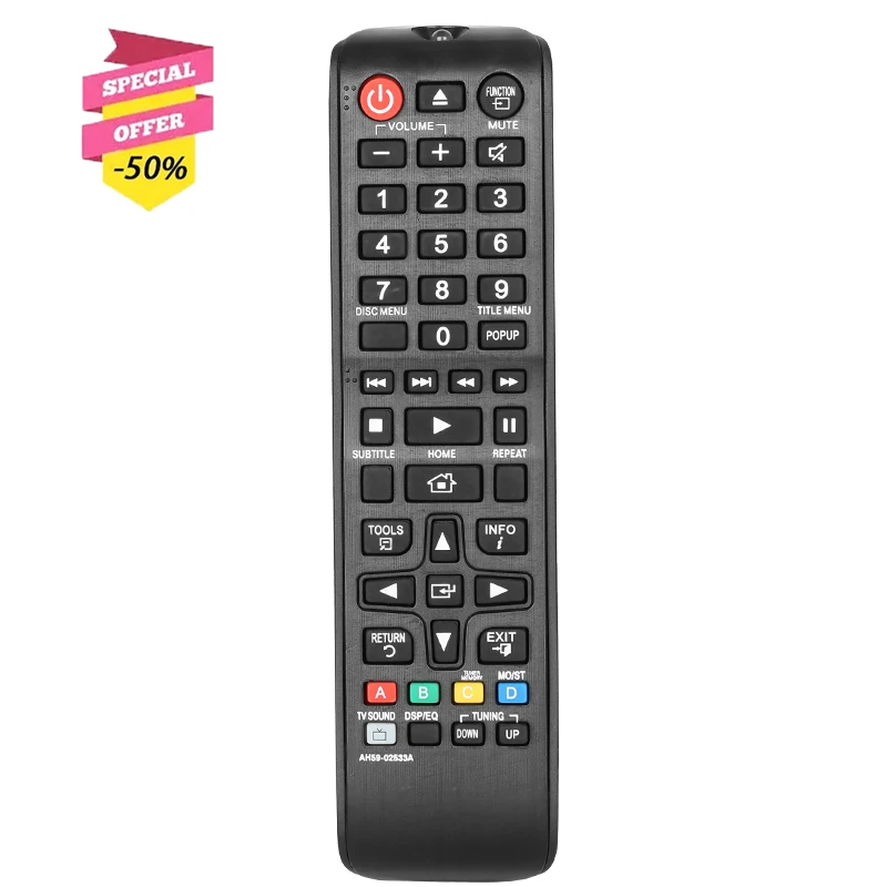 AH59-02533A Remote Control For Samsung Home Theater System HT-JM41 HT-FM45 HT-HM55 HT-H4500 HT-H4530 HT-H5200 HT-H5530 HT-F4500