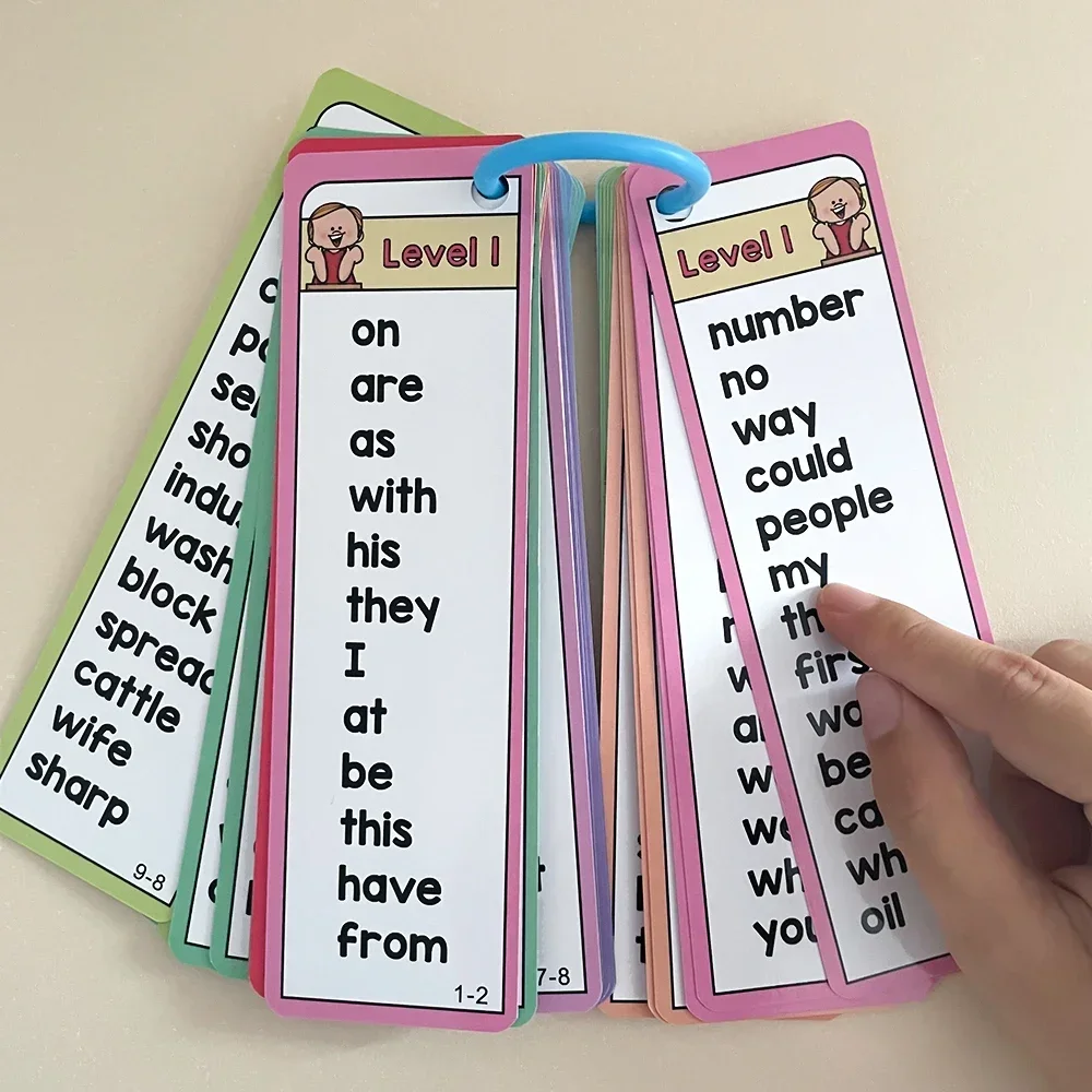 1000 Sight Words Flashcards Dolch Words List Flash Cards High Frequency Word Lists, ESL Teaching Materials for Primary School