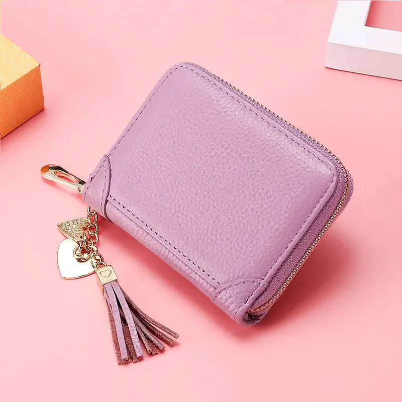 

Female Cardholder Genuine Leather Credit Card Men Travel Passport Long Wallets Purse Black Women Business ID Holder