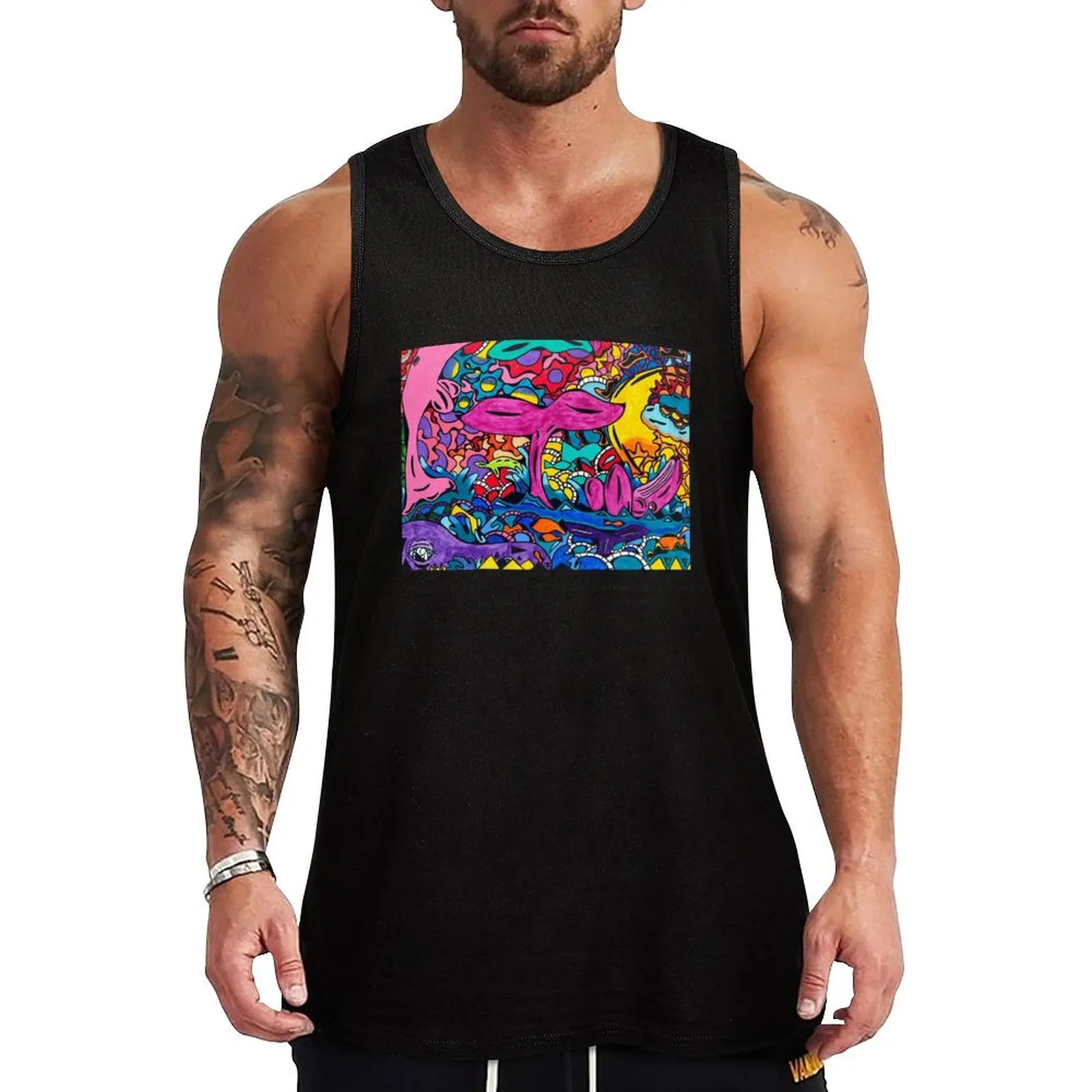 

Whale Song Tank Top Gym clothes gym shirts Vest for boy gym wear men