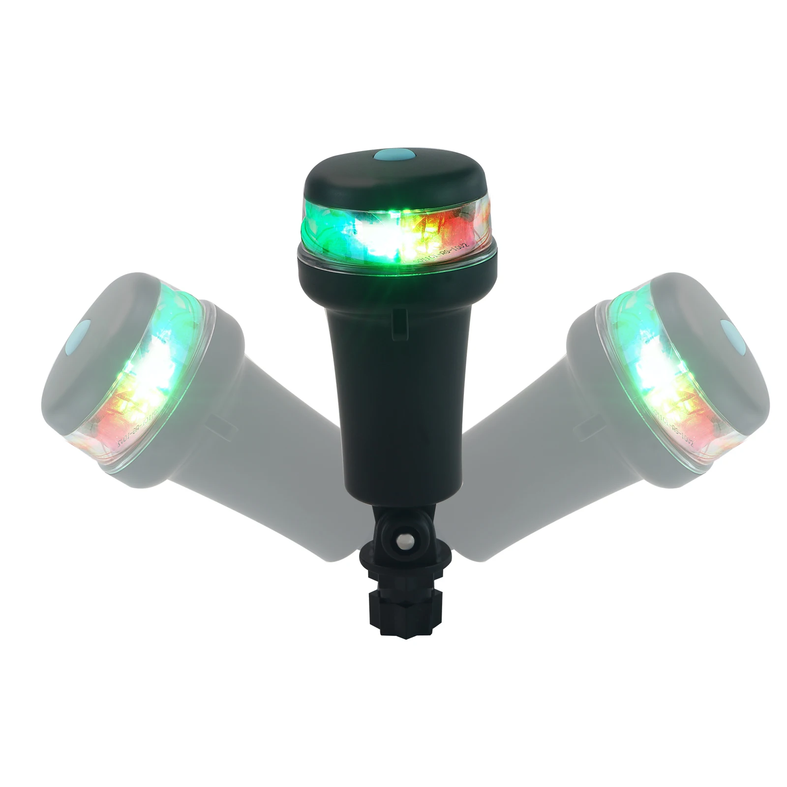 Boat Kayak Portable Navigation Folding Type Led Light Red Green Multi Color Adaptors Multi-Function Installation  AA Batteries
