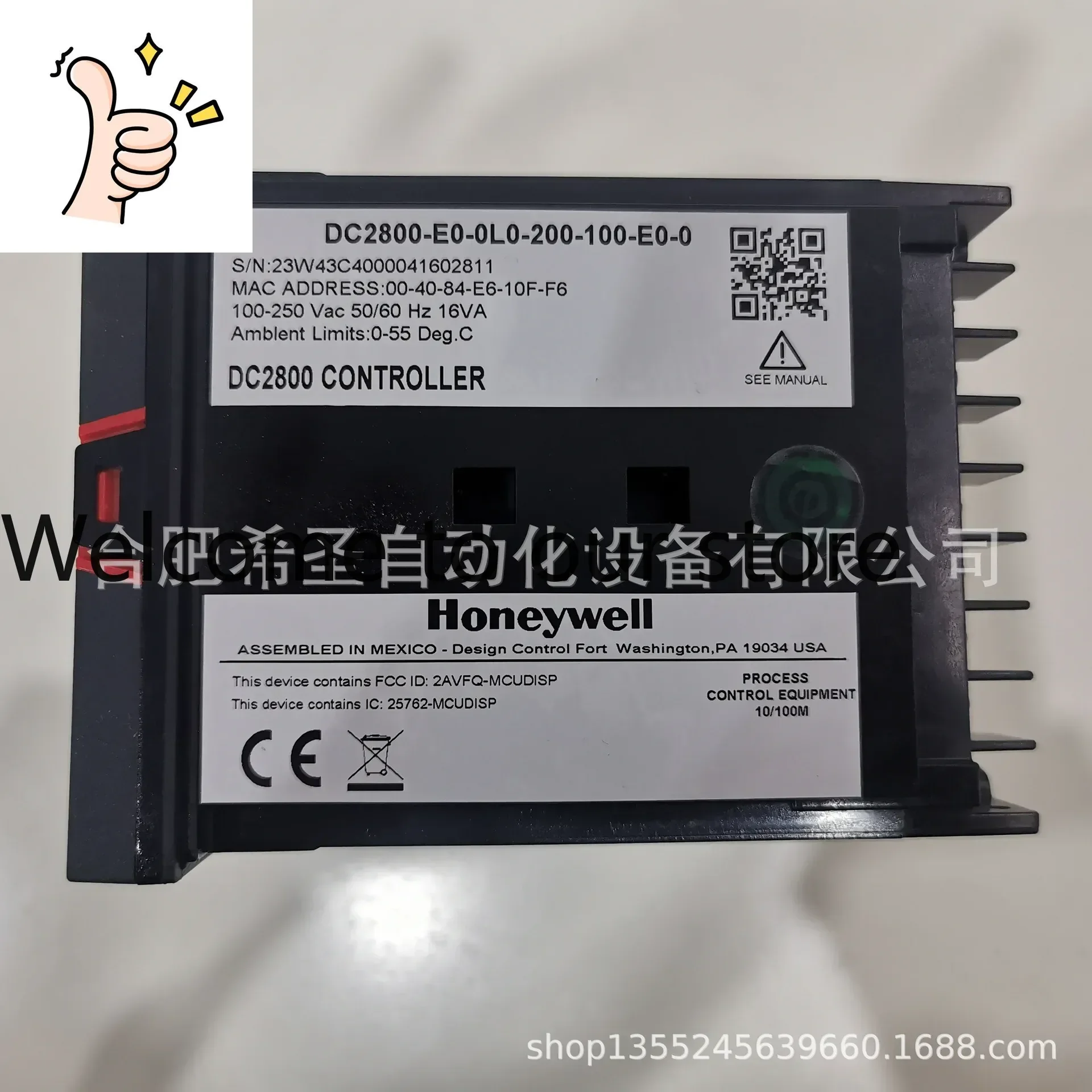 Honeywell DC2800 Series Temperature Controllers DC2800-E0-0L0-200-100-E0-0