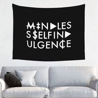 Custom Msi Mindless Hip Hop Punk Rock Self Indulgence Tapestry Wall Hanging for Dorm Hippie Electro Tapestries Room Decor