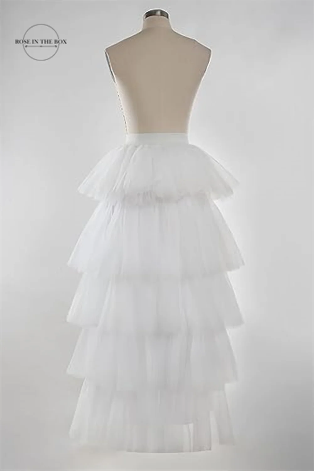 Red Puffly Tulle Skirt Women Front Short Back Long Sexy Half Body Skirts High Waisted Mesh Tutu Carnival Outfit Mardi Gras Party image 4