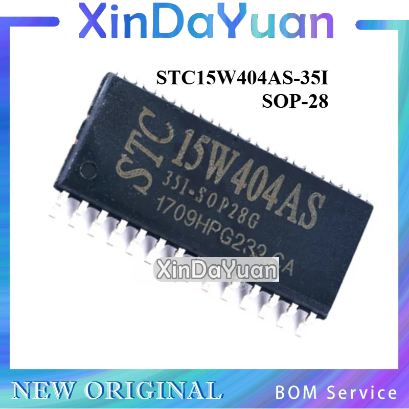 5 pcs  STC15W404AS-35I  SOP-28 Single Chip Microcomputer Chip