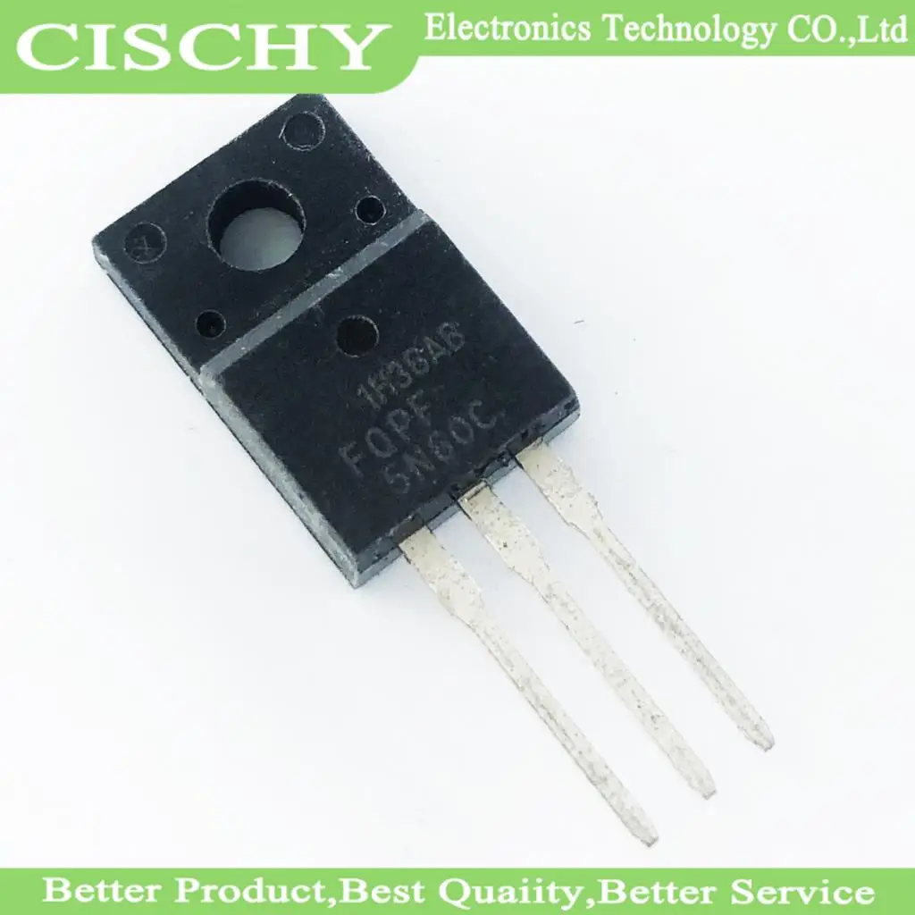 10PCS FQPF5N60C 5N60C FQPF5N60 TO-220 5N60 TO220