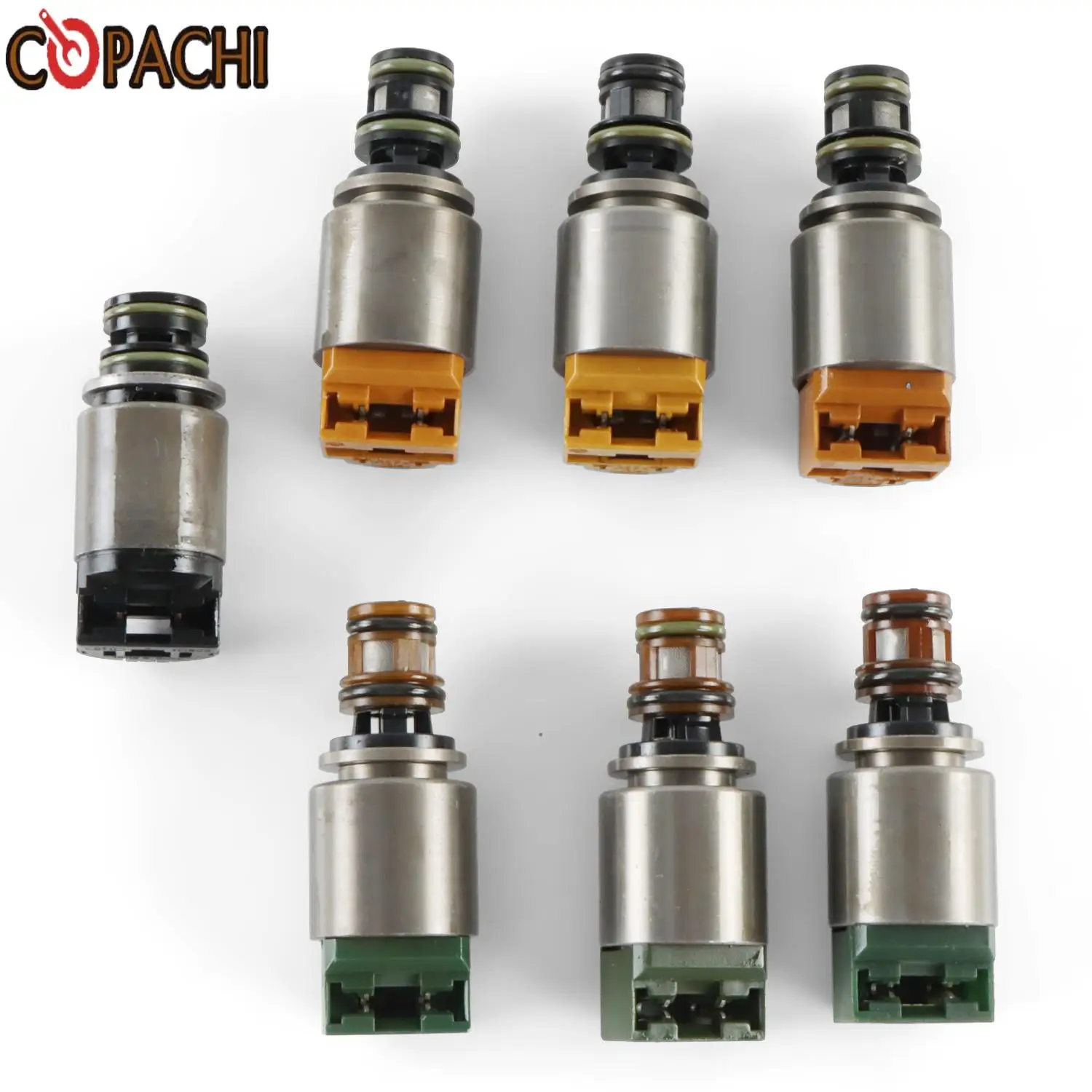 

7PCS TRANSMISSION SOLENOID KIT 6HP19 6HP26 6HP32 6HP21 6HP28 6HP34 FOR AUDI A6 A8 Q7 BMW X3 X5 Hyundai Jaguar Land Rover