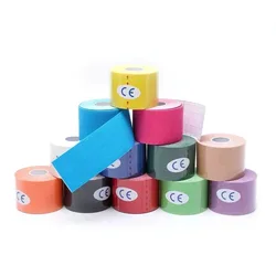 Kinesiology Tape Athletic Recovery Elastic Tape Kneepad Muscle Pain Relief Knee Pads Support for Gym Fitness Bandage