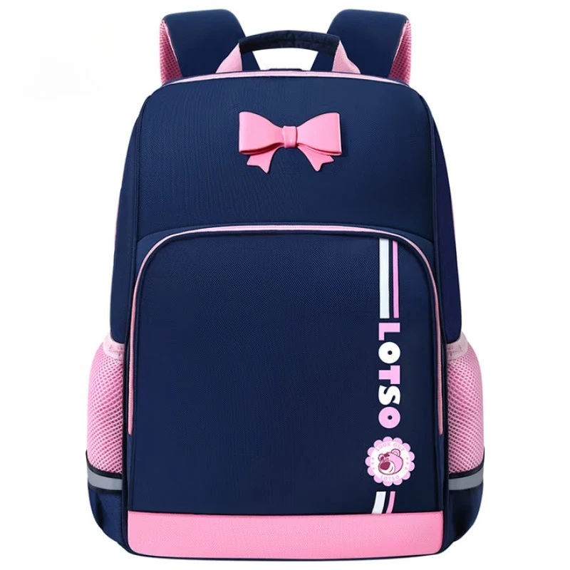 Mochila de Minnie de Disney, bolso de mano para niñas de grados 1, 3, 6, ligero, transpirable, en capas, gran capacidad, rosa, uso diario escolar