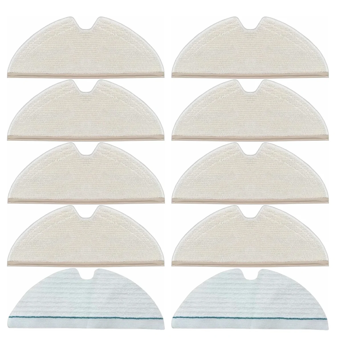 EAS 10PCS Mop Pad for Roborock Q5 Pro/Q8 Max/Q8 Max+/Q7/Q7+/Q7 Max/Q7 MAX+/S5/S50/S51/S55/S5 MAX Robot Vacuum Cleaner