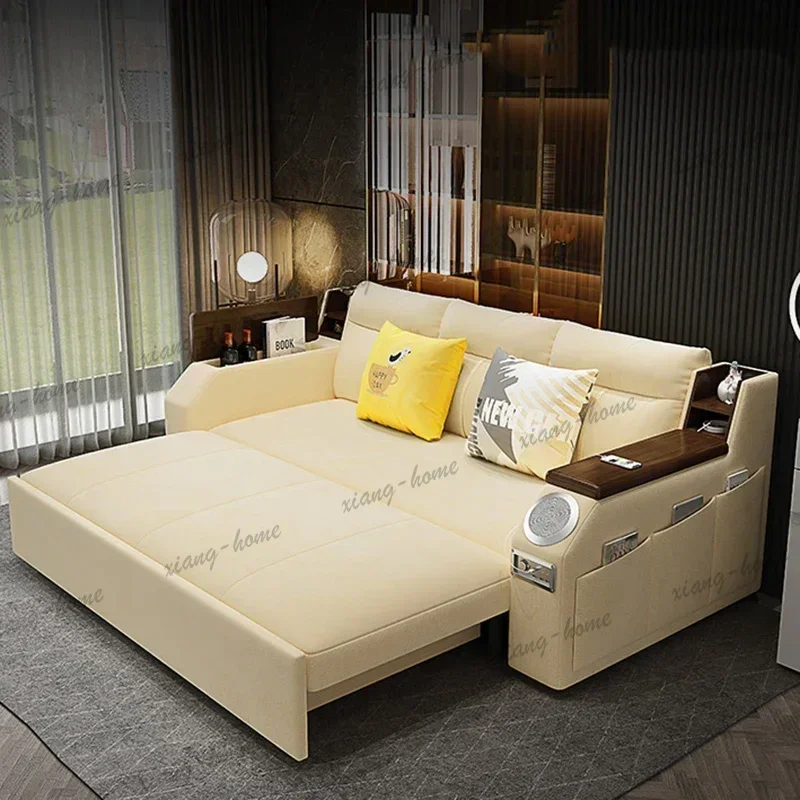 PG Luxury Storage Unique Couches Foldable Bluetooth Speaker Puffs Sofa Bed Designer European Minimalist Muebles Trendy Furniture