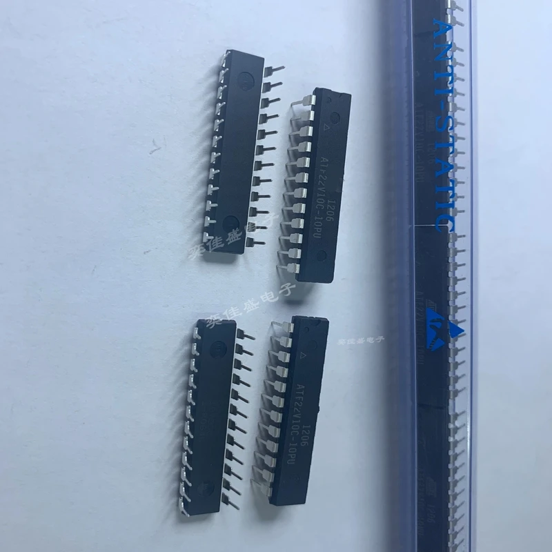 5PCS-20PCS ATF22V10C-10PU PDIP-24 Electrically Erasable Flash PLD For industrial control board instrument interface expansion