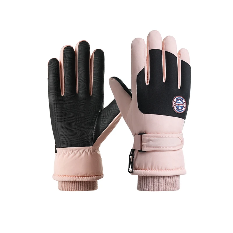 Guantes de esquí impermeables, guantes térmicos de Snowboard con pantalla táctil, guantes cálidos de invierno para nieve, guantes de ciclismo a prueba de viento para hombres y mujeres