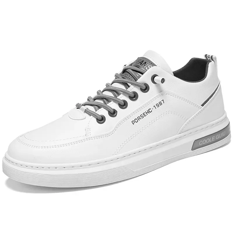 Trendy Versatile Cloth Shoes Men's Spring New Breathable White Shoes Men's Sports and Leisure Board Shoes Trendy Shoes image 5