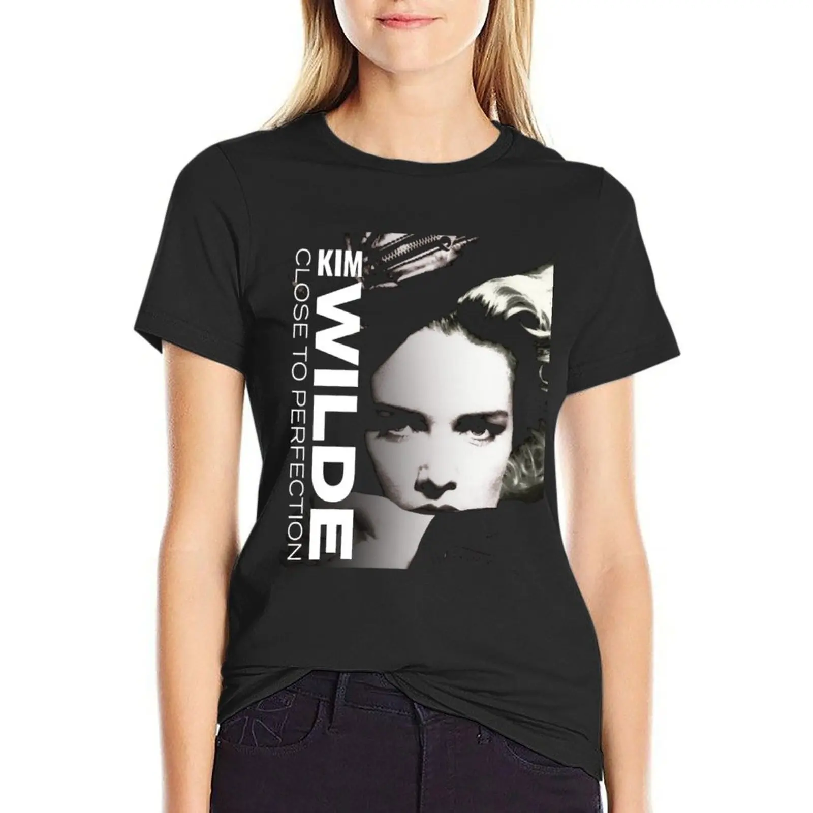 KIM WILDE T-Shirt korean fashion sports fans customs design your own t-shirts for Women cotton