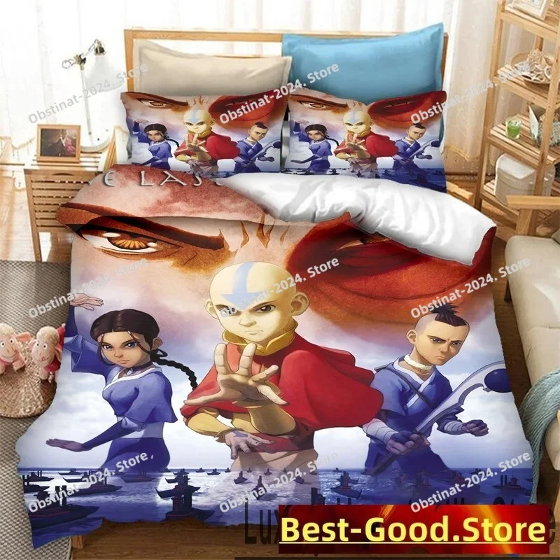 

3D Print Avatar The Last Airbender Bedding Set Double Twin King Duvet Cover Comforter Pillowcase Boys Girls Adults Bedroom