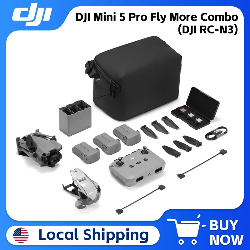 

DJI Mini 5 Pro Fly More Combo (DJI RC-N3)