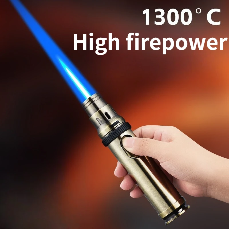 

Outdoor Inflatable Metal Lighter with High Temperature Resistance and Strong Fire Resistance Windproof Direct EDC Spray Gun