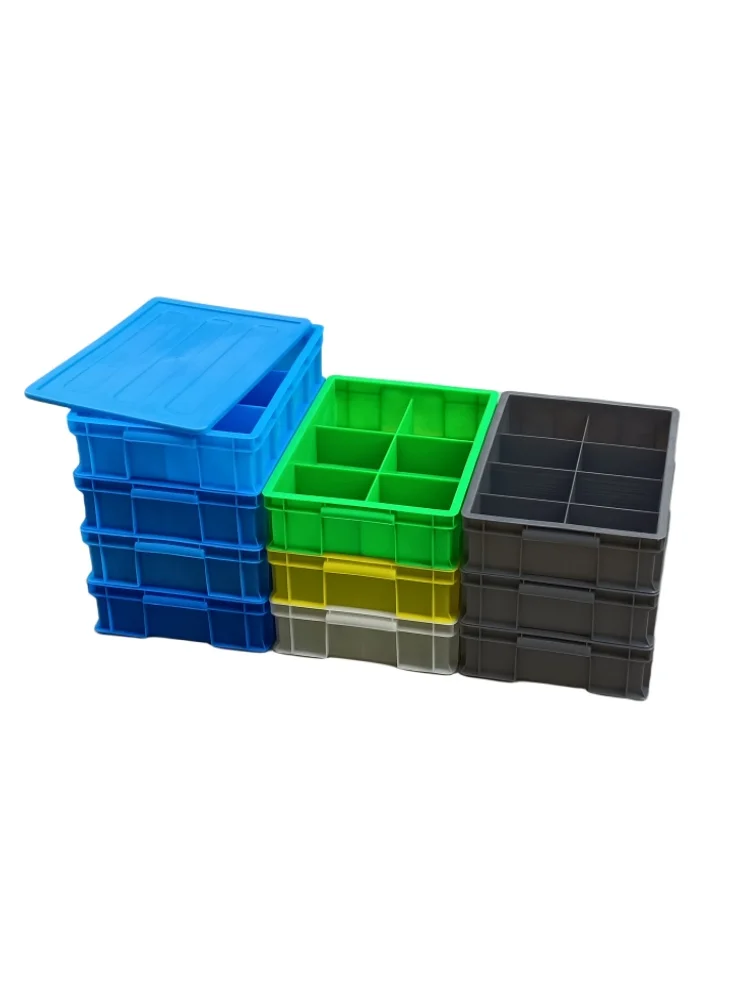 

ay Plastic Tool Storage Box with Cover Rectangular Organizer Box Thiened Screw Sorting Box Parts Box for Home And Garden