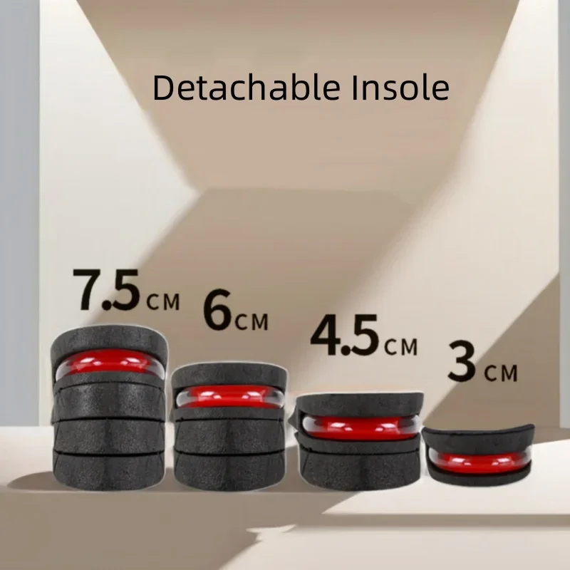Height Increase Insoles for Men Women Heel Shoe Lift Insert Air Cushion Heightening Insoles Adjustable Shock Absorbing Foot Pad