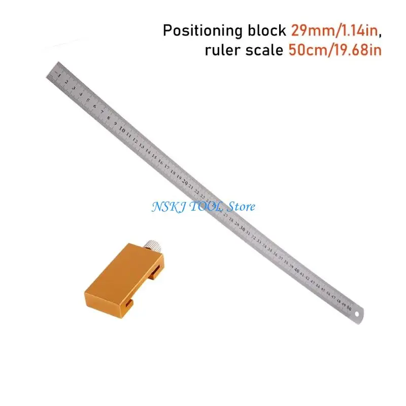 Alat penandaan akurasi L8RC dengan blok penentuan posisi yang dapat disesuaikan untuk pembuatan furnitur