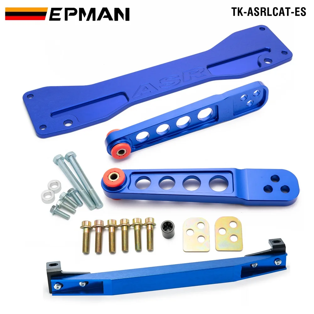 EPMAN For Honda Element 02-06 Acura RSX DC5 REAR SUBFRAME BRACE+TIE BAR+Rear Lower Control Arm EP-ASRLCAT-ES