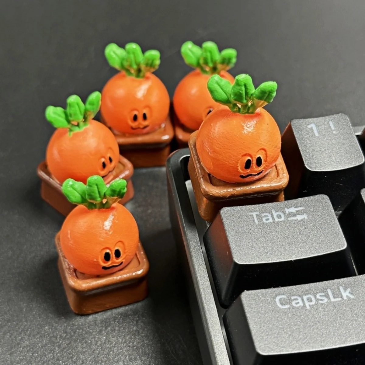 DIY Kirschprofil Karotte Tastenkappe handgemachte handwerkliche Tastenkappen mechanische Tastatur Tastenkappe Gamer Geschenke