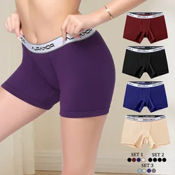 Women’s Boxer Briefs Seamless Boy Shorts Panties Soft Stretch Cotton Ladies Safety Pants Female Anti Chafing Boy Shorts Panties