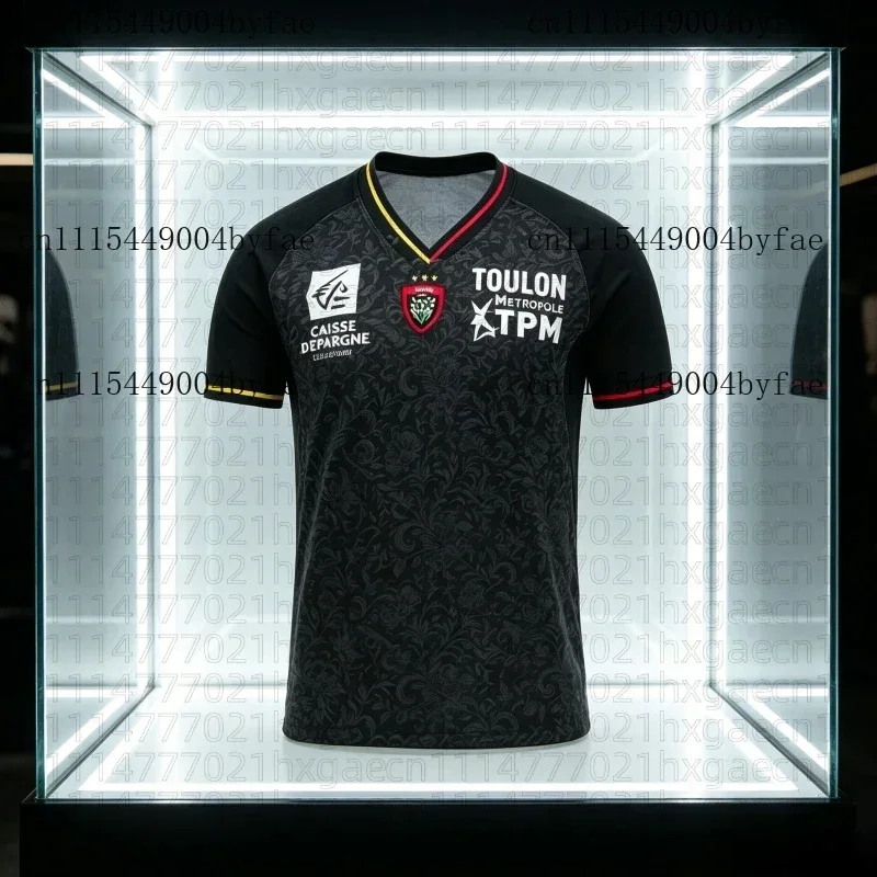2026 New RCT Toulon Shirt Third Rugby Jersey T-Shirt Men's Soccer Fan Shirt Quick-drying Breathable Sportswear Family Kids Tees