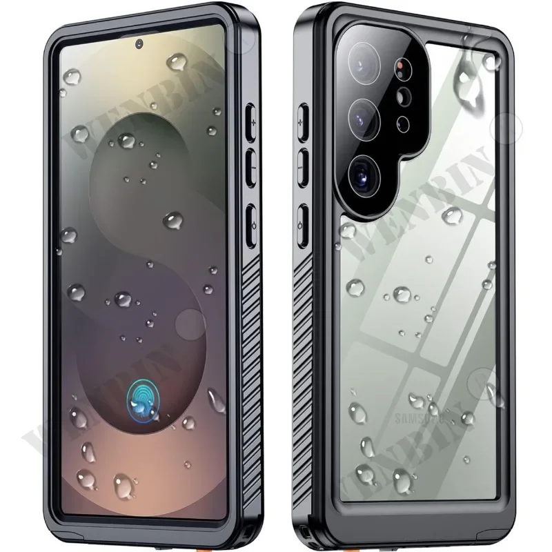 

Luxury IP68 Waterproof Metal Aluminum Case for Samsung S25 Edge S24 Ultra plus A35 A55 5G - Swimming Phone Cover Capa Fundas
