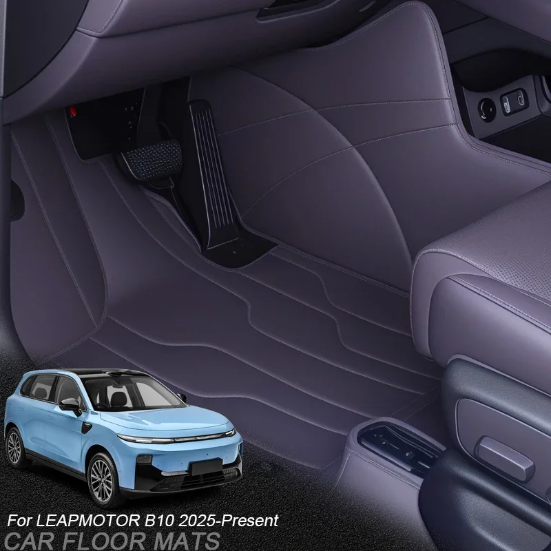 

For LEAPMOTOR B10 2025-Present Custom Nappa Leather Anti-Slip Car Foot Protect Mat Auto Luxury Waterproof Floor Pad Accessory