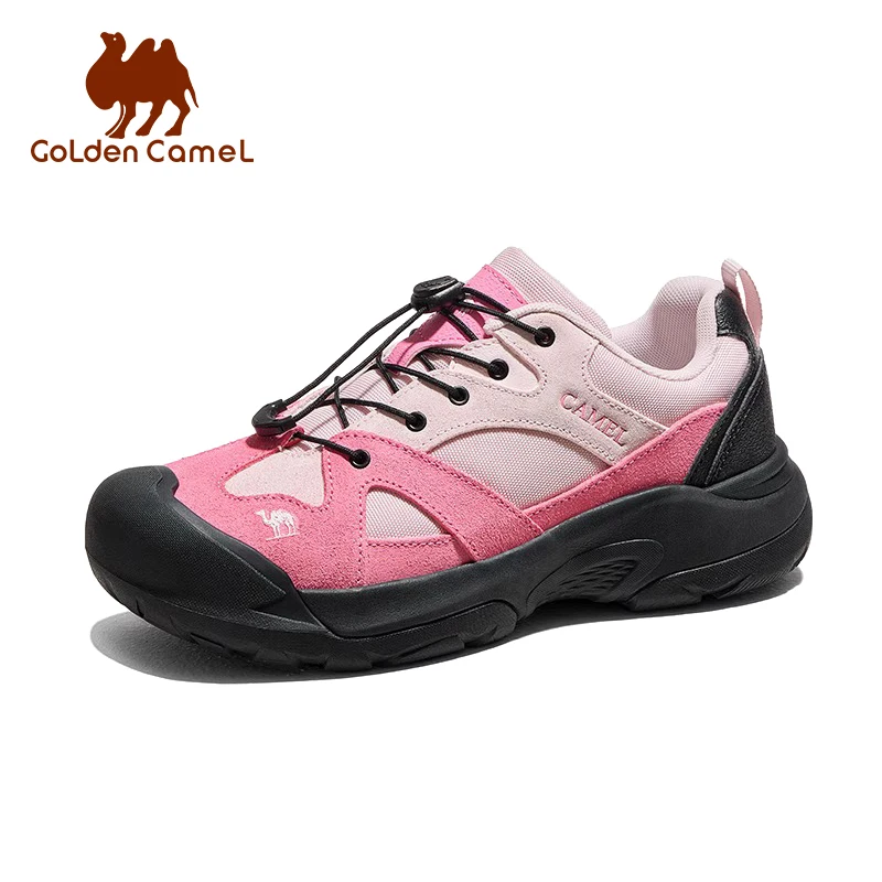 GOLDEN CAMEL Ugly Cute Hiking Shoes Comfortable Thick-Soled Wear-Resistant Climbing Sports Shoes for Women Lightweight Non-slip