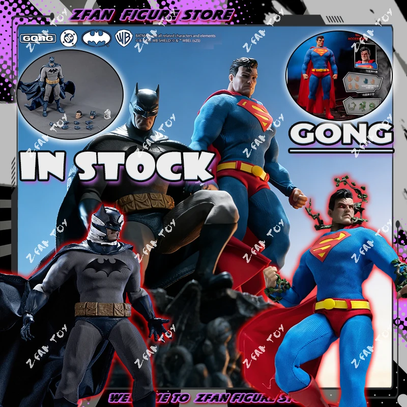 Stock GONG Studio Hush Batman Superman Action Anime Figures Tailored Fabric