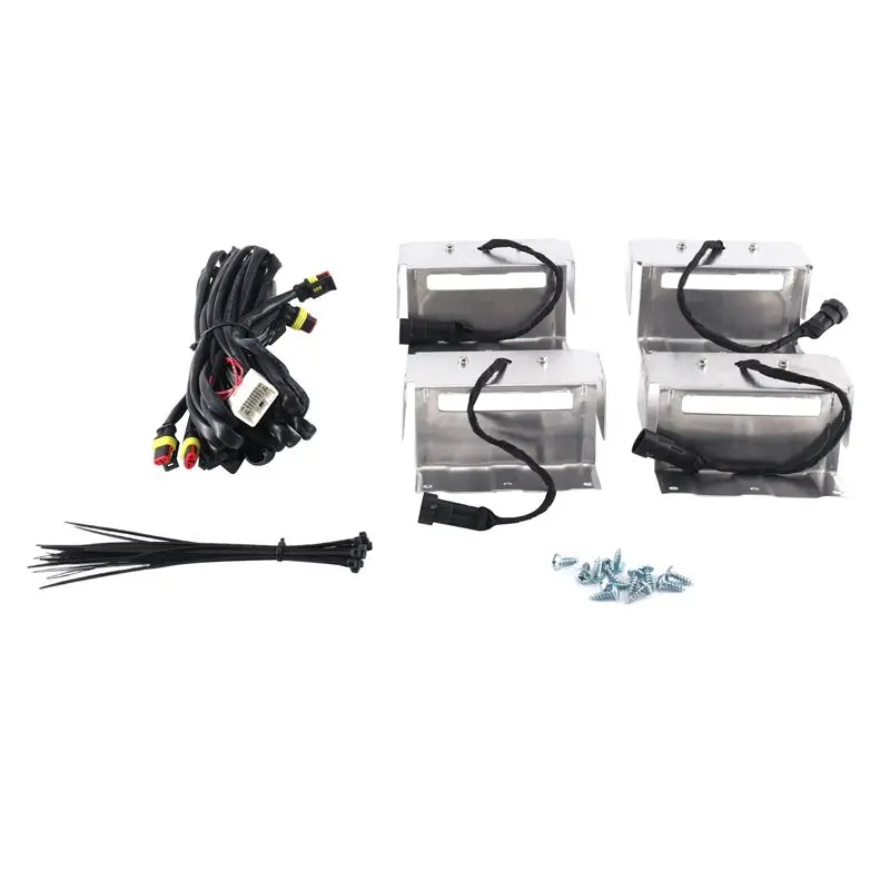 

Practical 4Pcs Car LED Door Side Step Running Board Lights For Toyota Land Cruiser Prado FJ 150 2010-2018