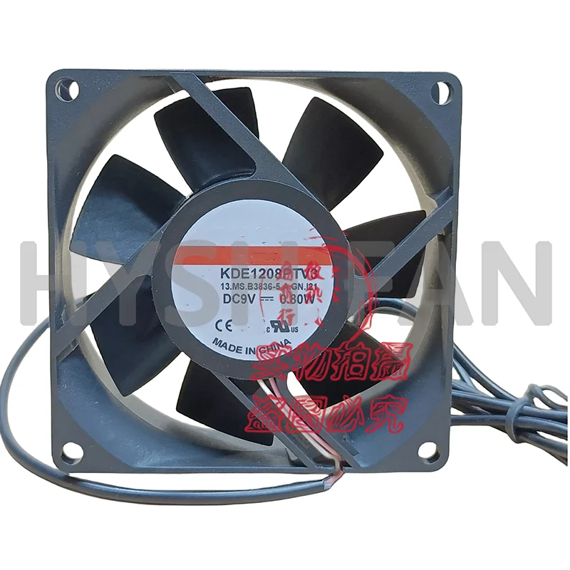 KDE1208FTV3 9V 0.80W 8025 Power Supply Chassis Cooling Fan