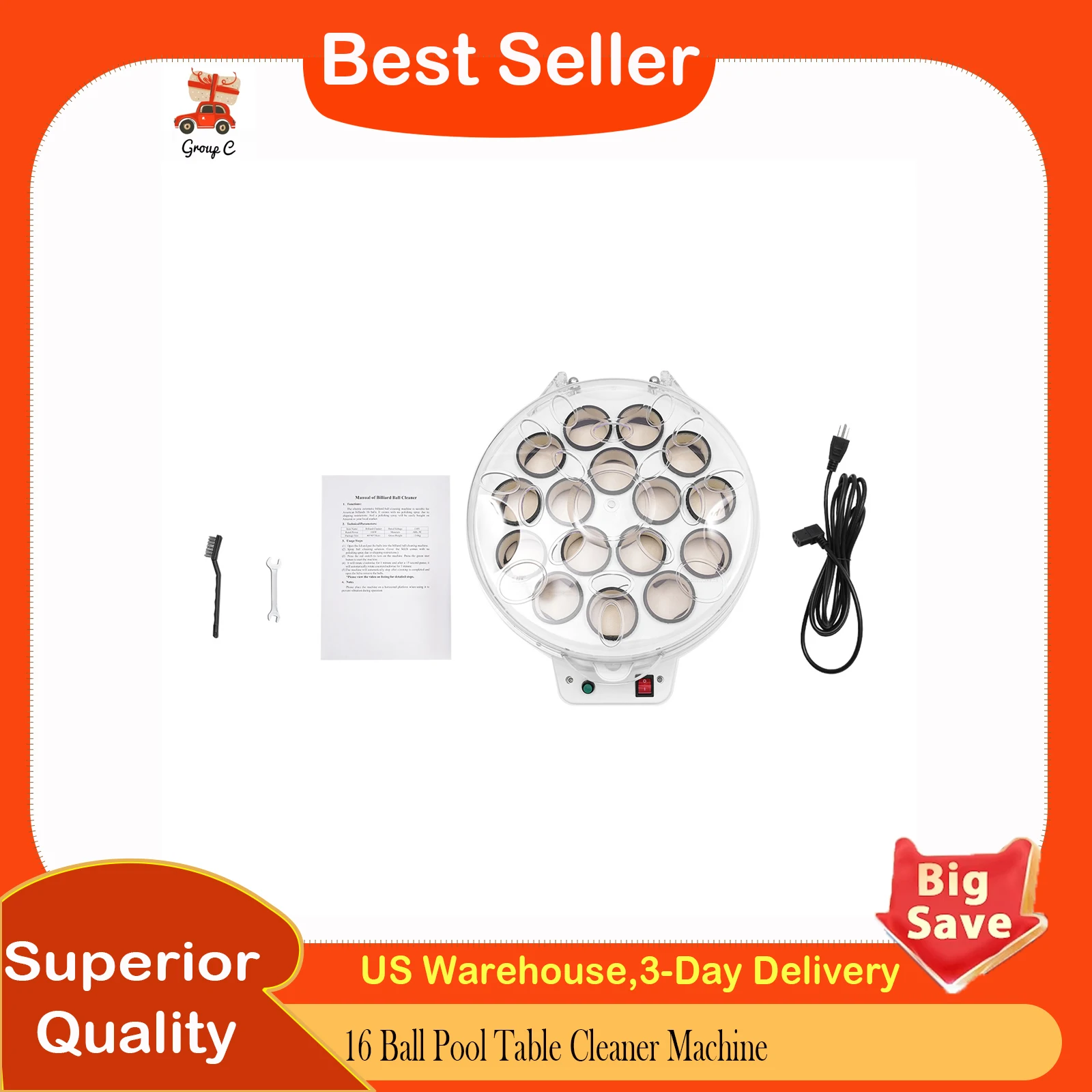 

Автоматическая машина для чистки бильярдных шаров, электрический полировщик-мойщик для 16 шаров, для дома, бара, клуба